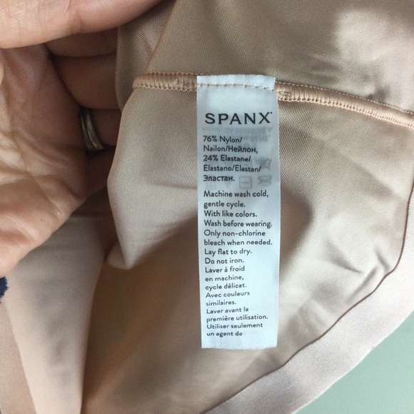 NWT Spanx Suit Your Fancy Open Bust Champagne Beige Light Control Cami Size XS - Picture 7 of 9
